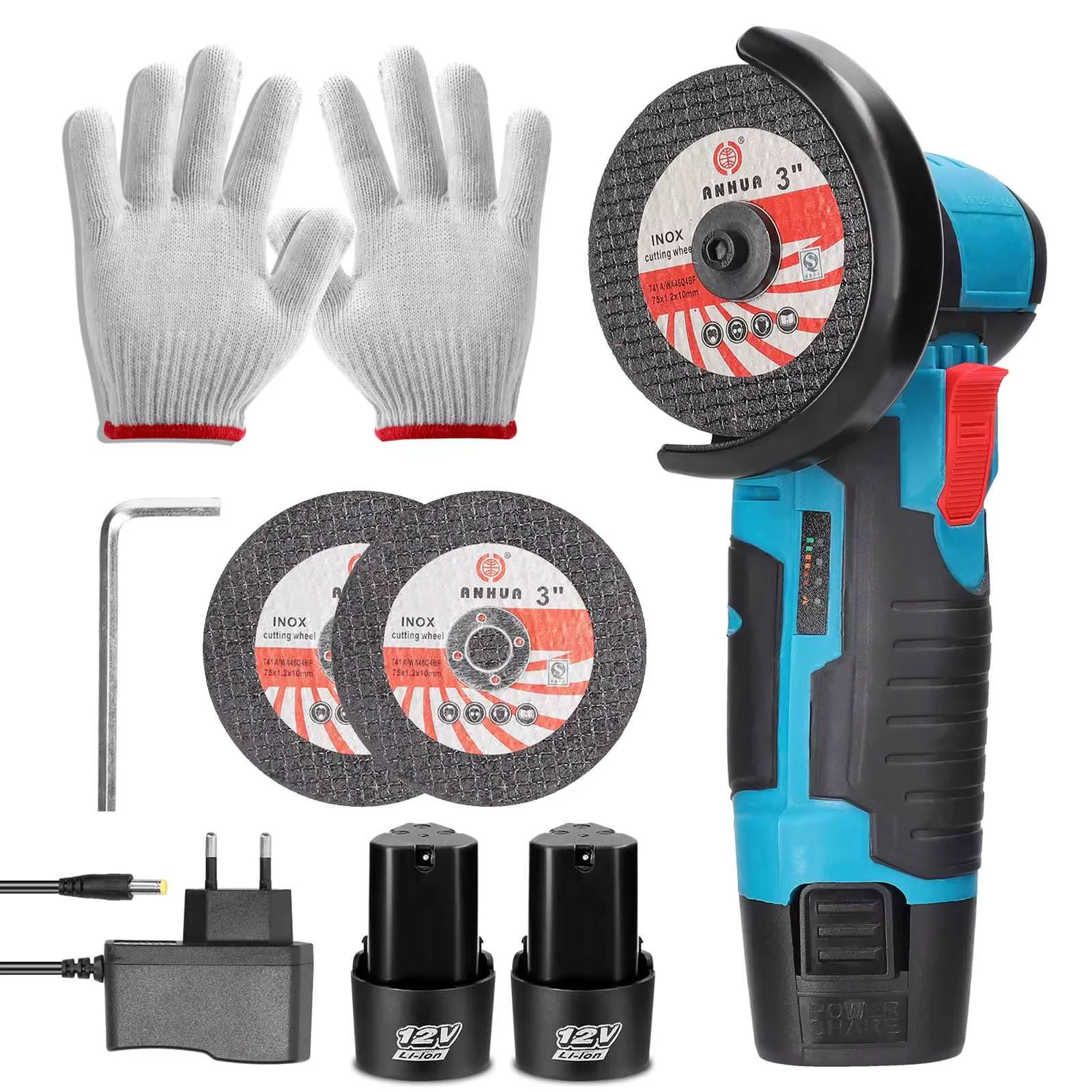 19500 obr./min 12V Mini szlifierka kątowa szlifierka akumulatorowa bateria litowa szlifierka akumulatorowa Cushing Power You