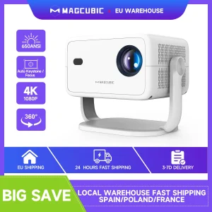 Projektor Magcubic Native 1080P 650ANSI 4K Android11 ​​L018 z automatyczną korekcją Keystone Focus Wifi6 BT5.2 Przenośny film na zewnątrz